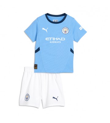 Manchester City Hemmakläder Barn 2024-25 Kortärmad (+ Korta byxor)